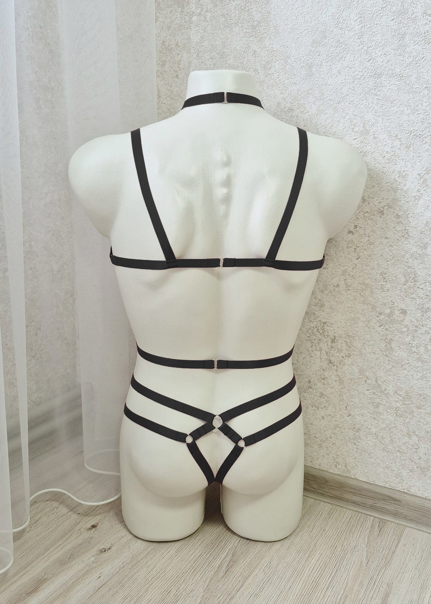 Tyr men - black fullbody male harness