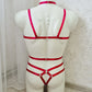 Tyr men - red valentines day lingerie harness outfit