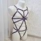 Dagur men - purple chest harness bodysuit