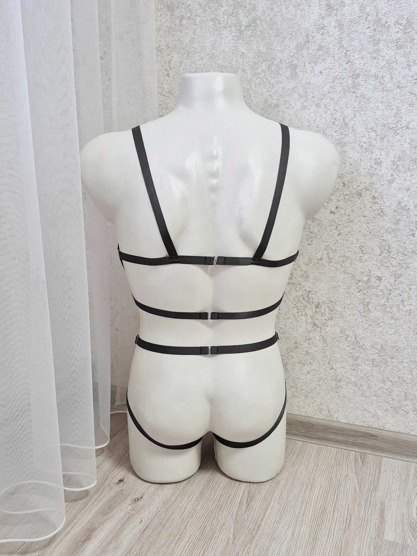 Dagur men - black full body harness lingerie