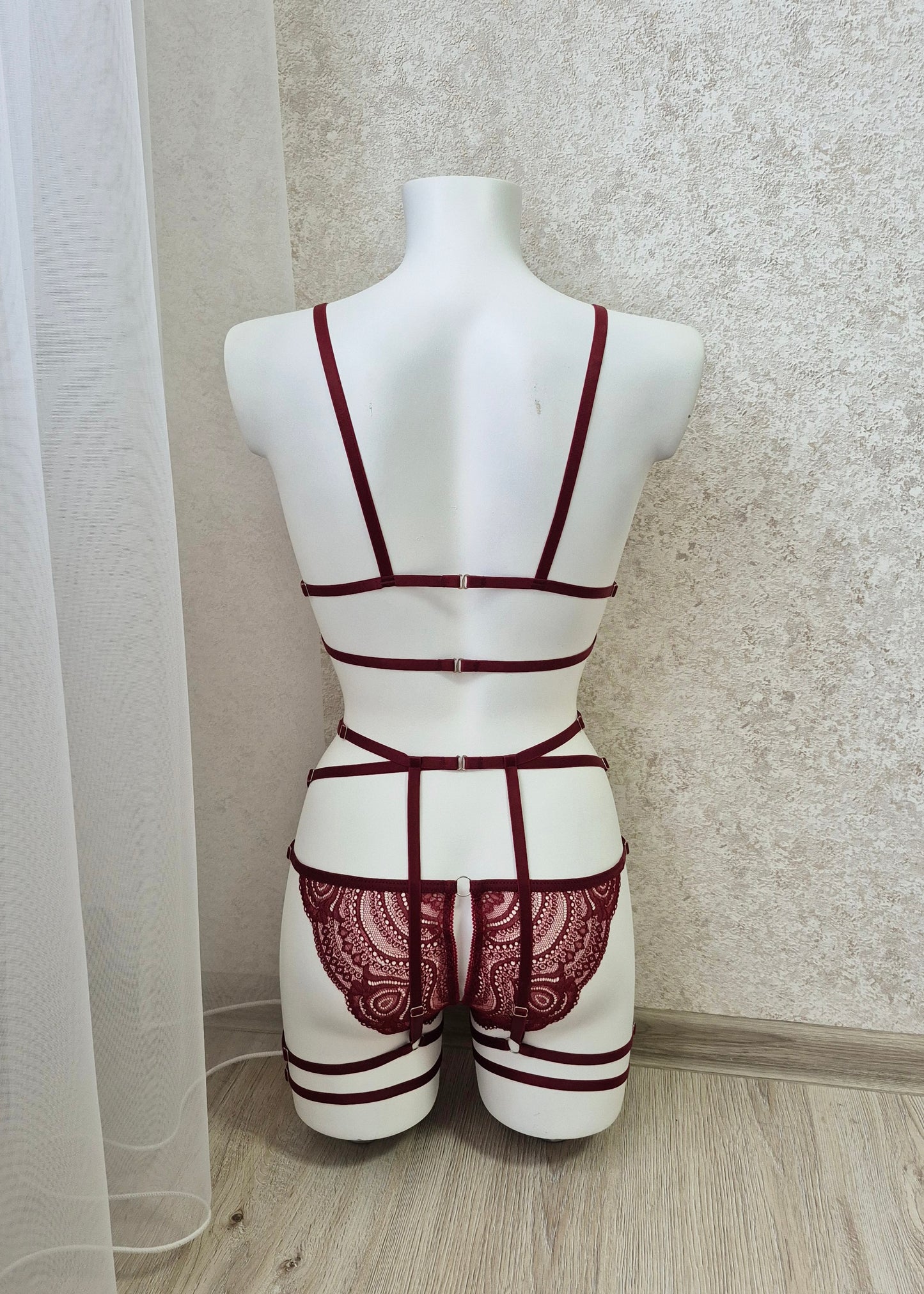 Darla - transparent women lingerie bra and panty set