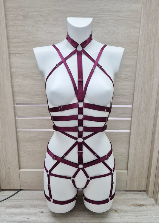 Scylla - dance harness lingerie bodysuit