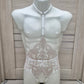 Calliope men - white open lingerie sissy bodysuit