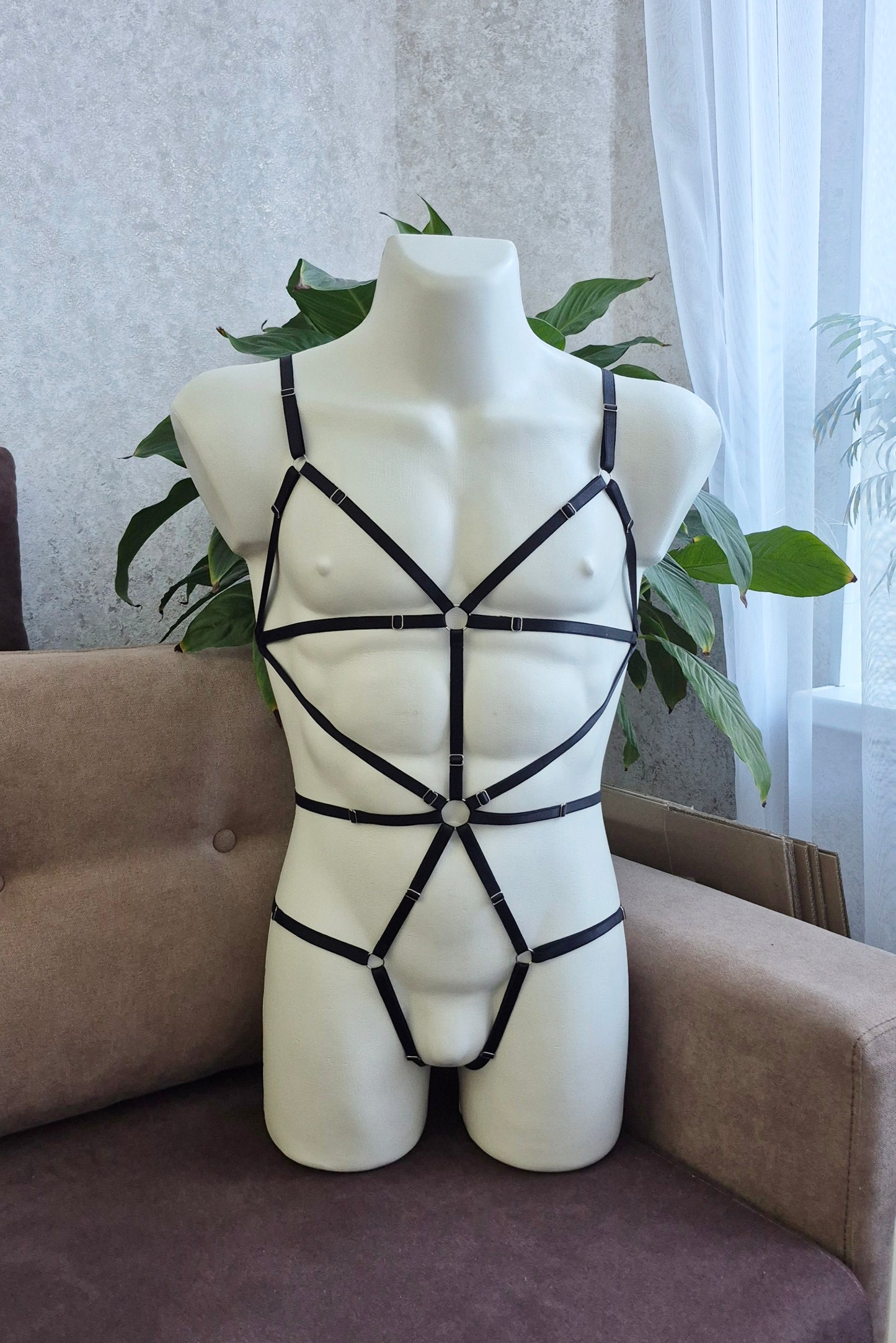 Terpsichore men - harness lingerie bodysuit male