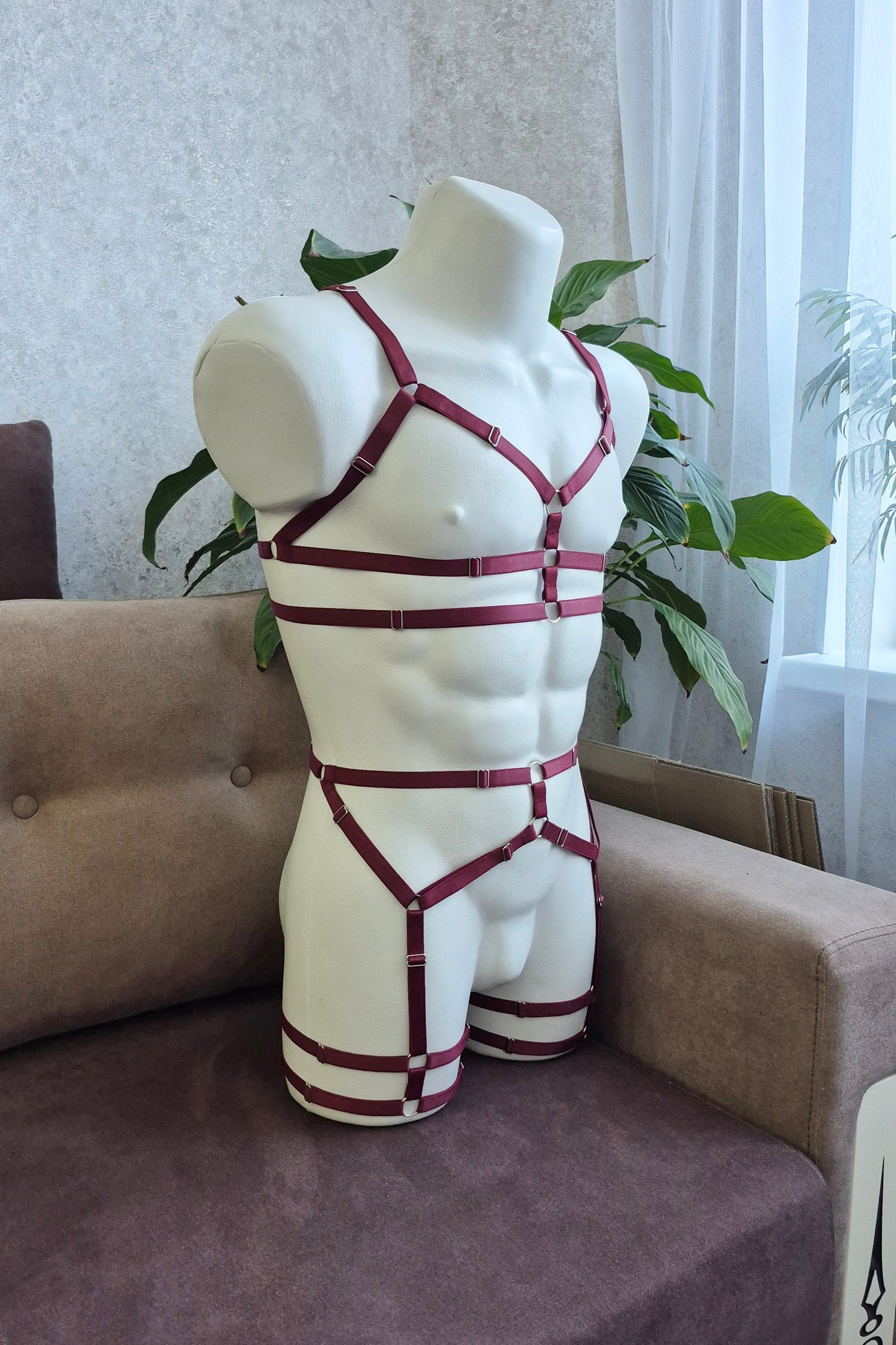 Zorya men - harness lingerie elastic set