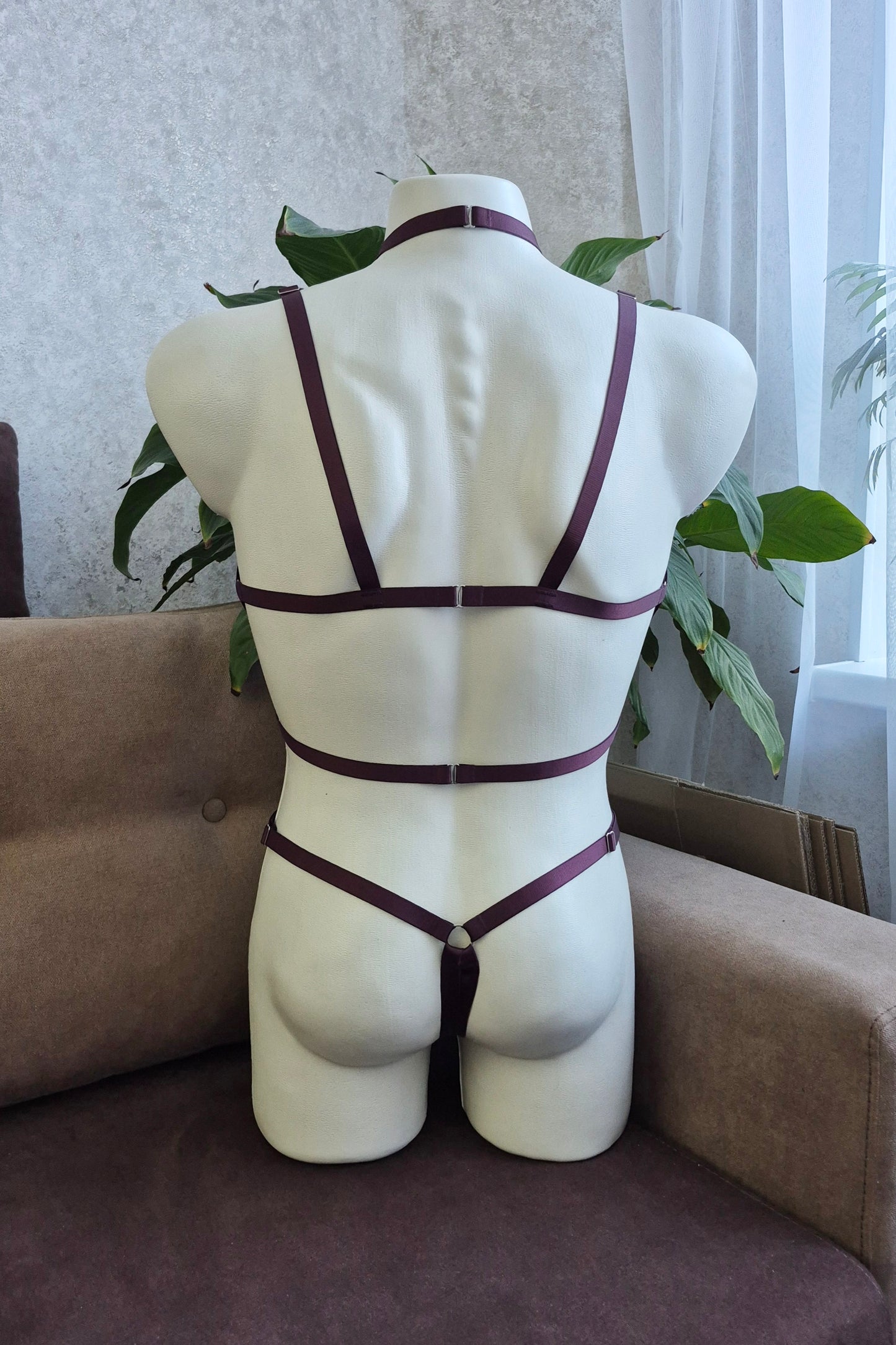 Sigyn men - open crotch male harness lingerie