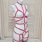 Siren - elastic body harness crotchless lingerie