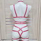 Siren - elastic body harness crotchless lingerie