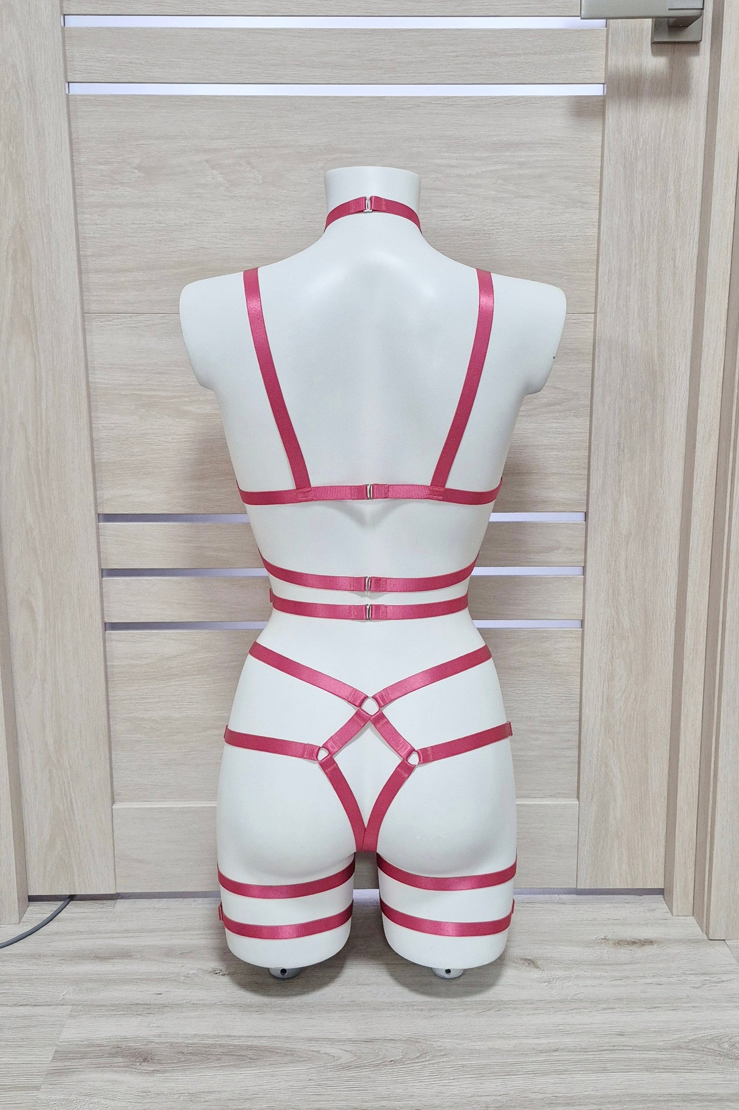 Siren - elastic body harness crotchless lingerie