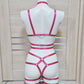 Siren - elastic body harness crotchless lingerie