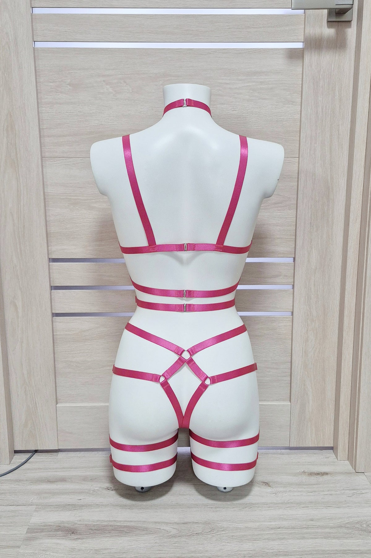 Siren - elastic body harness crotchless lingerie