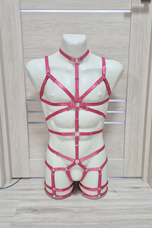 Siren men - pink festival male outfit rave clothing
