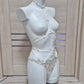 Kadlu - white lace see through lingerie set
