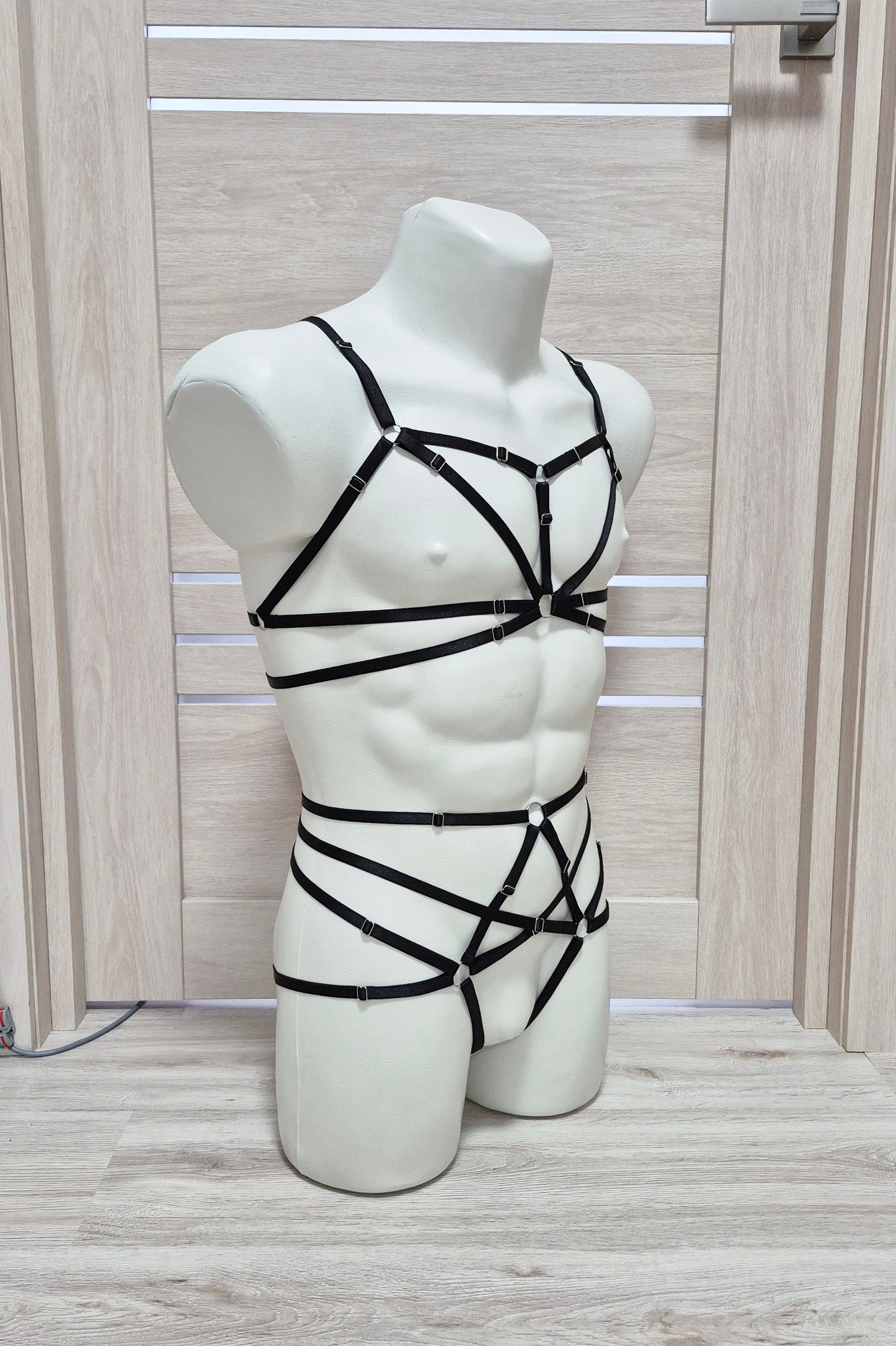 Kitana men - black sissy lingerie harness set male