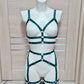 Zorya - green harness festival clothing for women