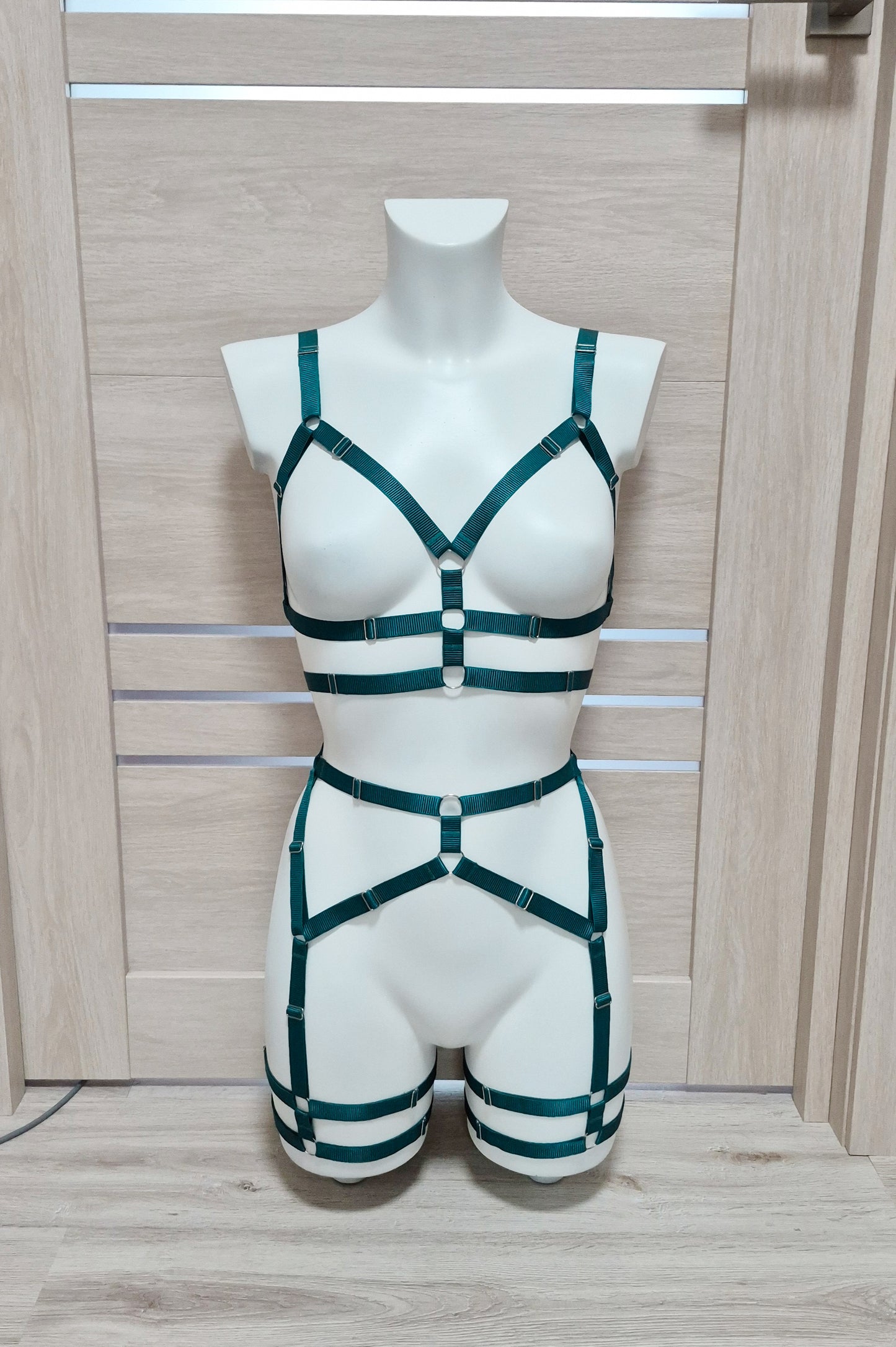 Zorya - green harness festival clothing for women