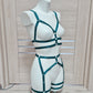 Zorya - green harness festival clothing for women
