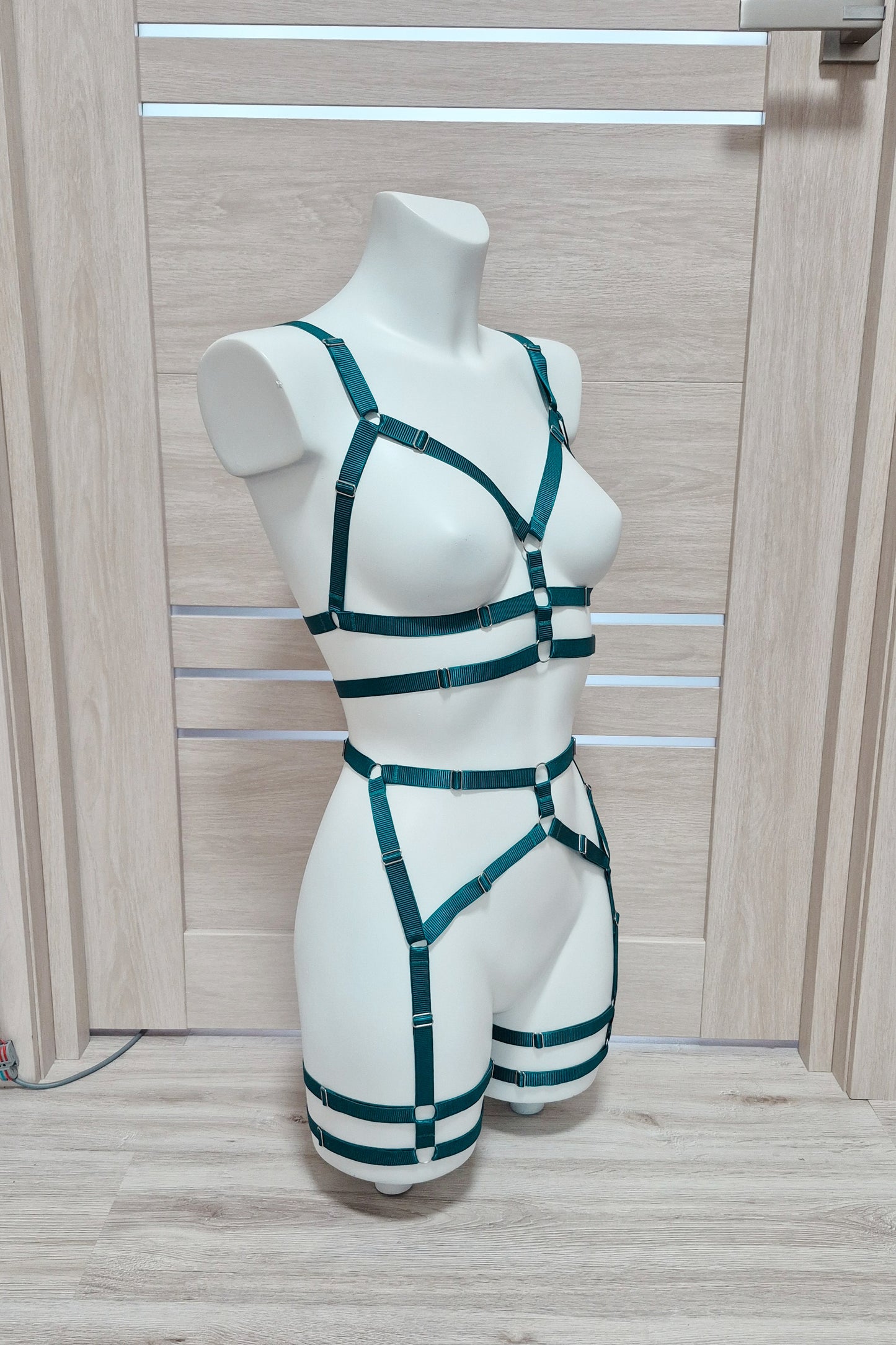 Zorya - green harness festival clothing for women