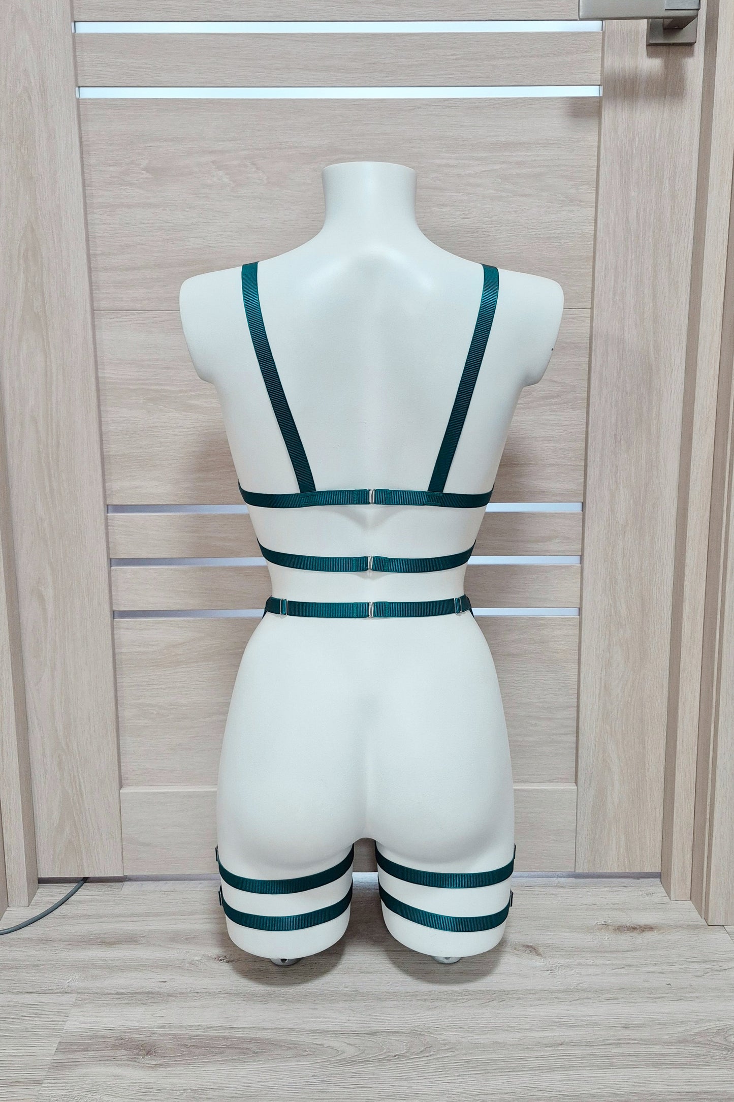 Zorya - green harness festival clothing for women