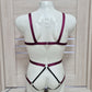 Latis men - wine bodysuit rave clothing