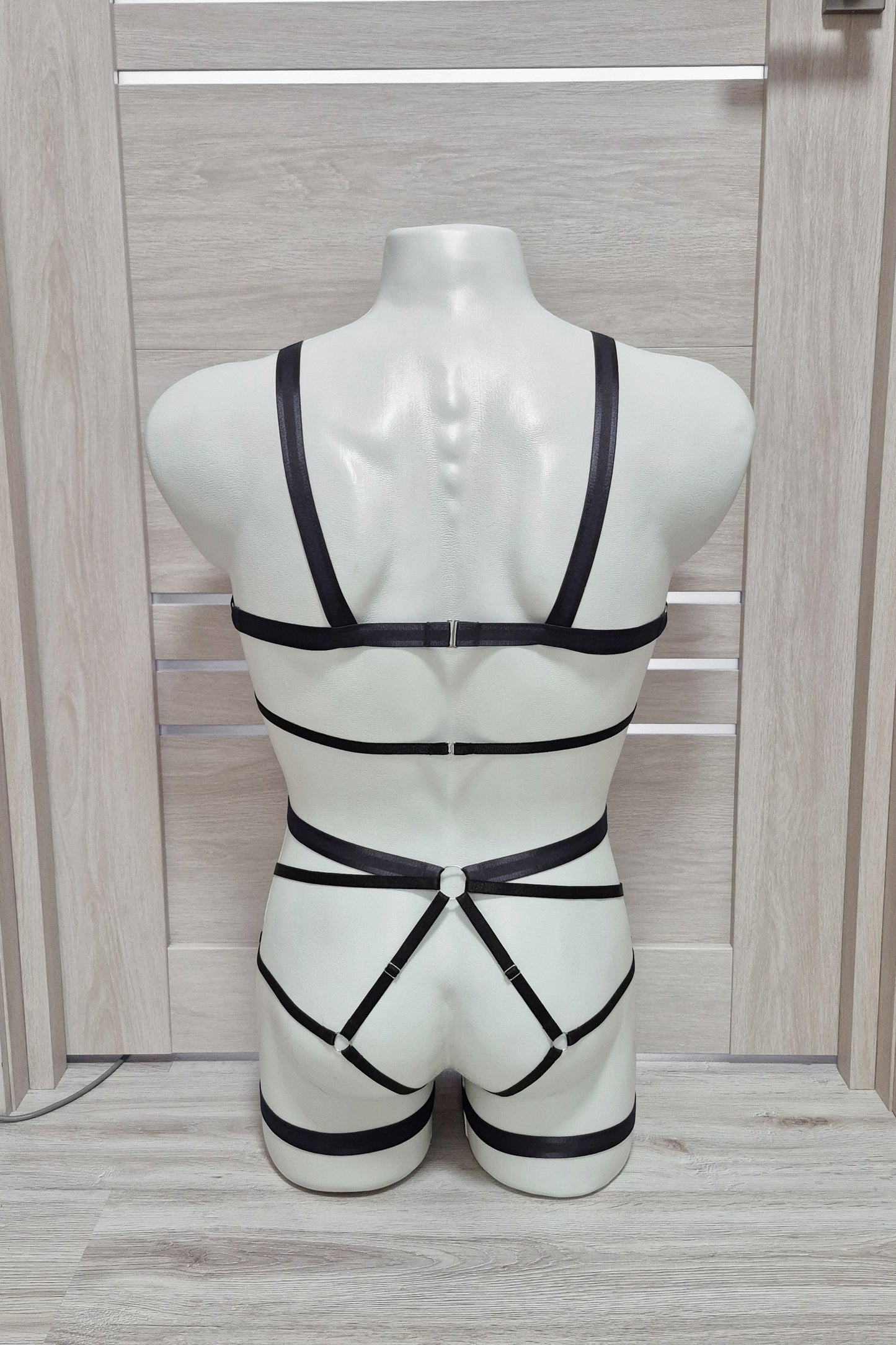 Hemera men - black harness lingerie set male