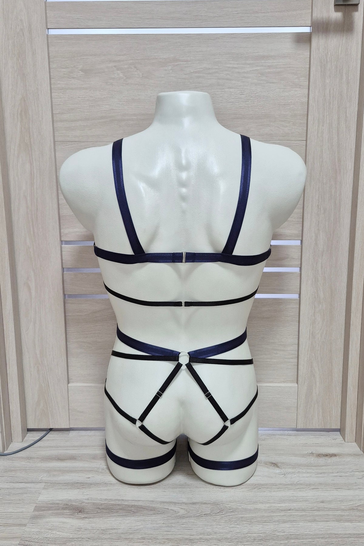 Hemera men - navy blue harness set with chest harness