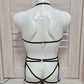 Laksmi men - black crotchless open back lingerie set