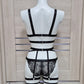 Darla - black lace premium lingerie set female