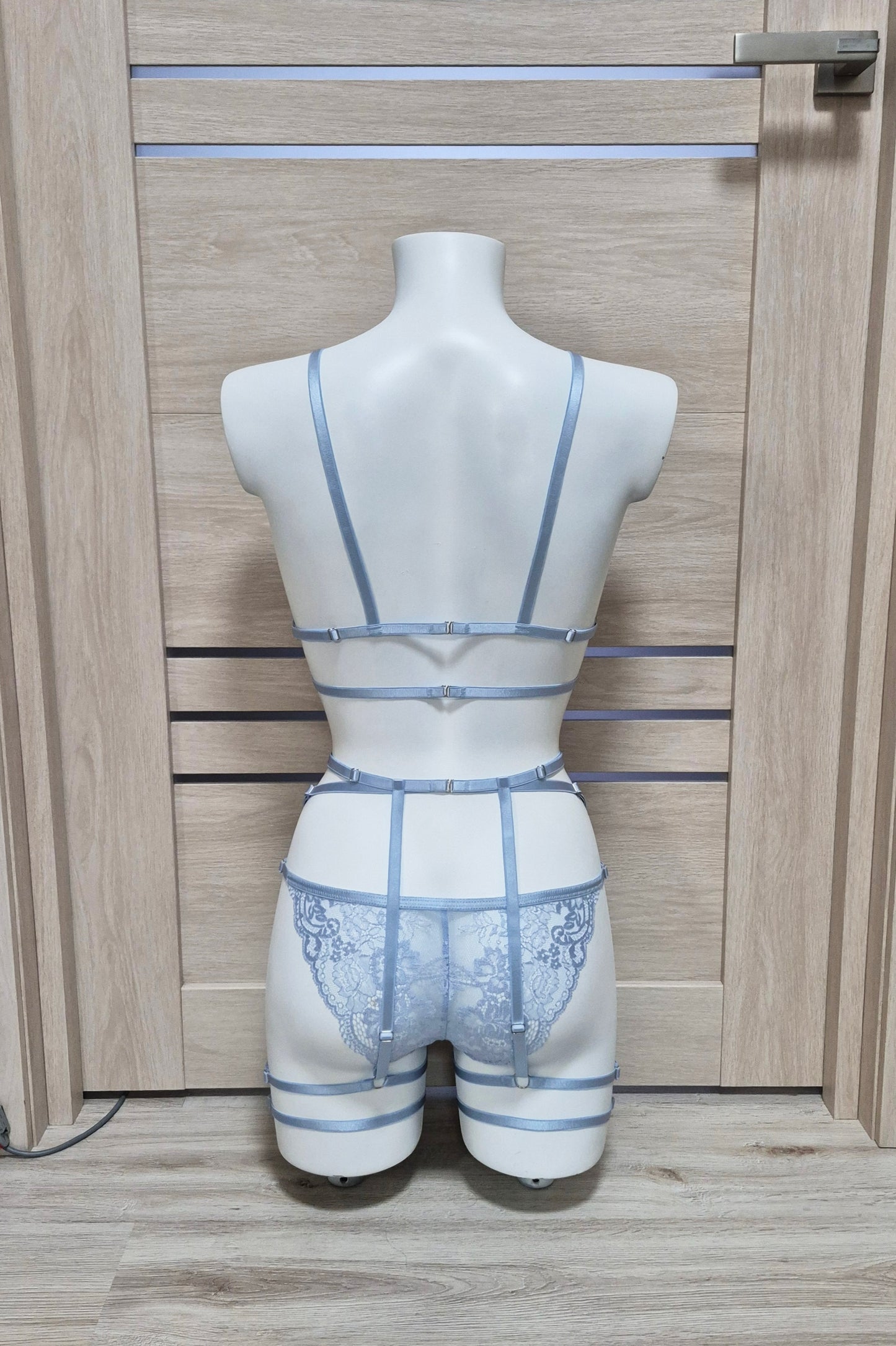 Darla - light blue female lingerie set