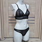 Ella - sheer lingerie set from black mesh