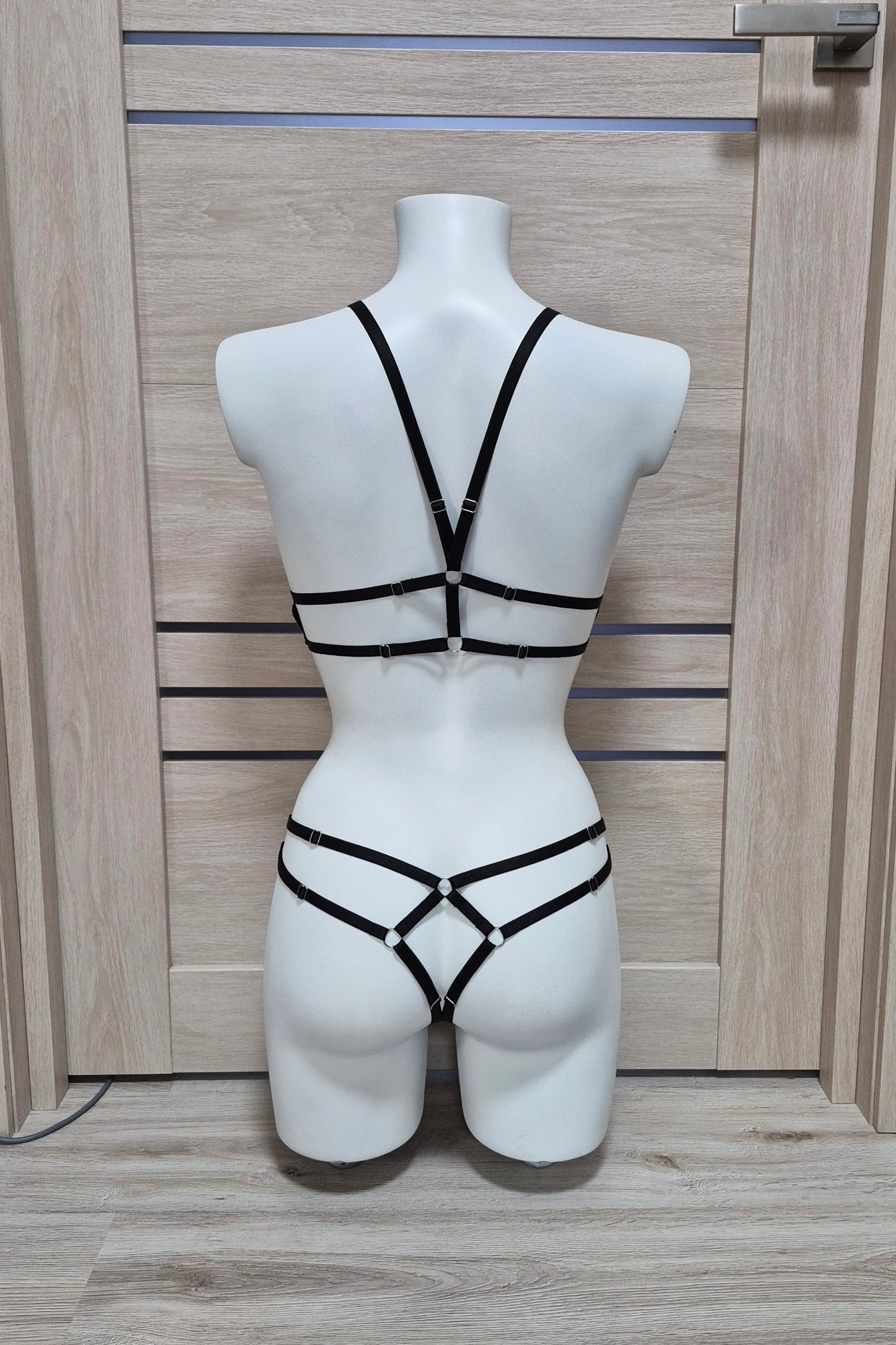 Buffy - black lace lingerie set female