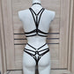 Buffy & Nyx - black lace lingerie set with bondage details