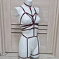 Scorpion II & Kitana bra - female full body harness lingerie set