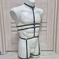 Scorpion II men - black full body harness lingerie