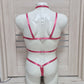 Sigyn men - pink open crotch harness sissy lingerie