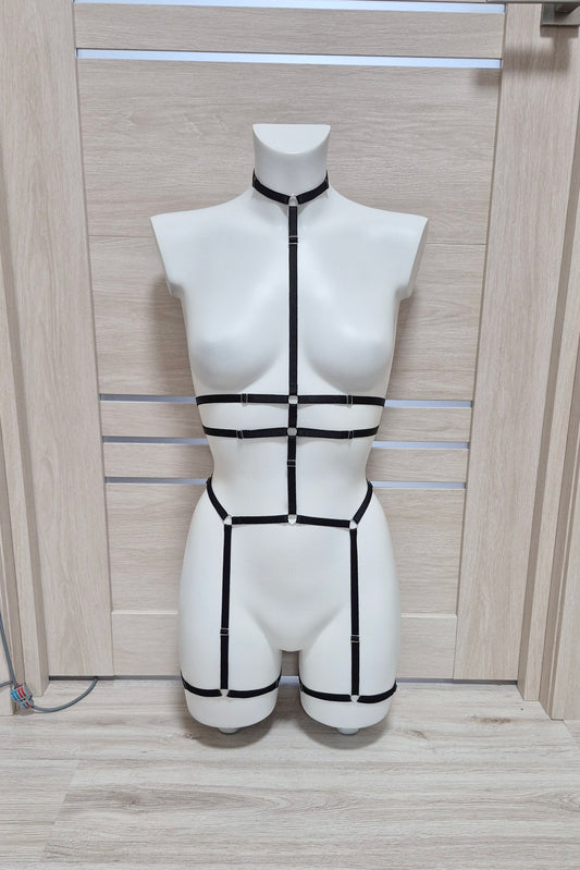 Scorpion II - black fullbody harness