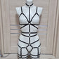 Siren II - black bondage alternative lingerie outfit