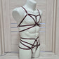 Kitana men - burgundy harness set jockstraps for man