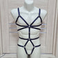 Mokosh men - navy blue harness lingerie male