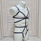 Mokosh men - navy blue harness lingerie male