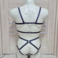 Mokosh men - navy blue harness lingerie male