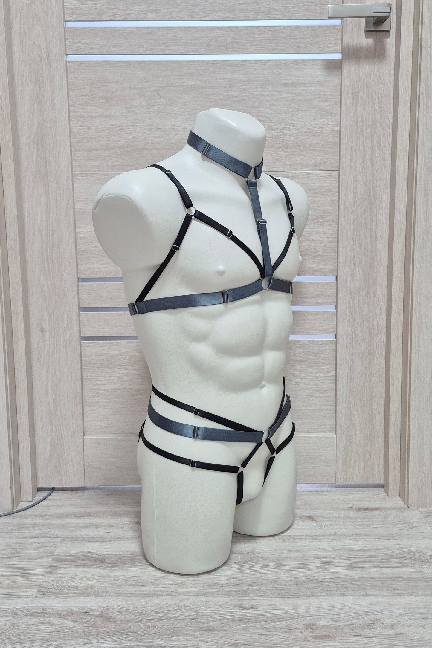 Khaleesi men - sissy lingerie open crotch harness
