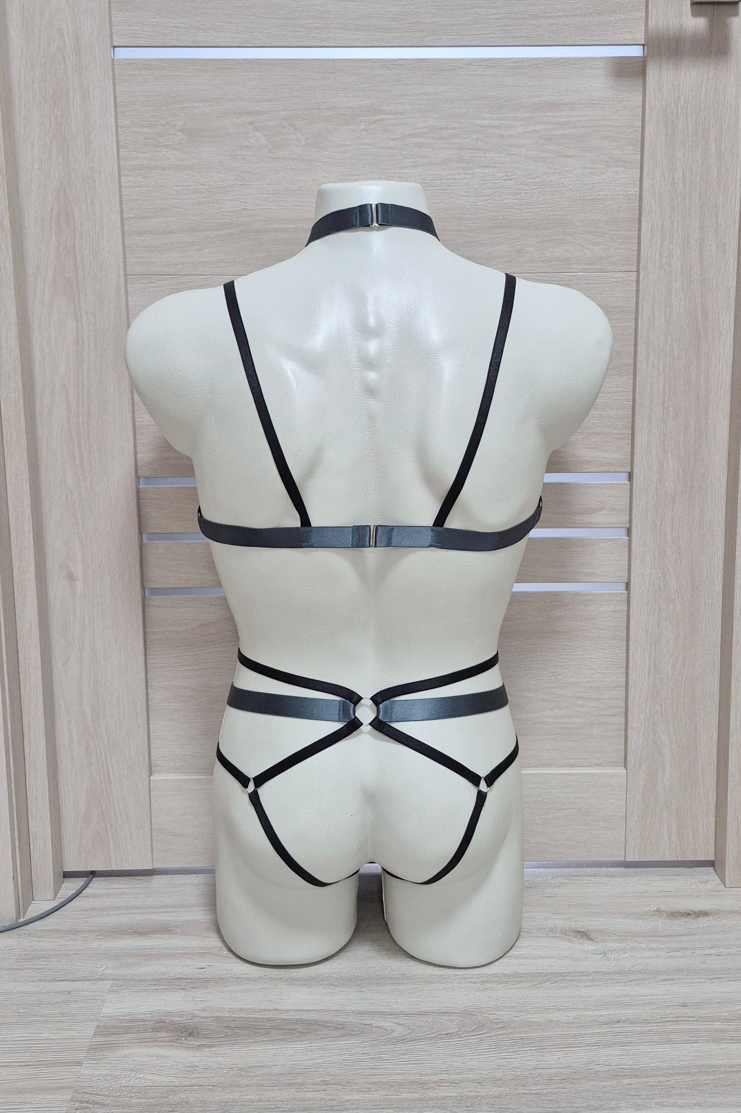 Khaleesi men - sissy lingerie open crotch harness