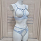 Frigg - light blue open crotchless lingerie set