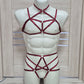 Kitana II men - burgundy men lingerie harness
