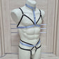 Khaleesi men - open cage bra and ouvert panties harness set