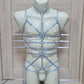 Scylla III men - light blue fullbody harness