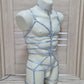 Scylla III men - light blue fullbody harness