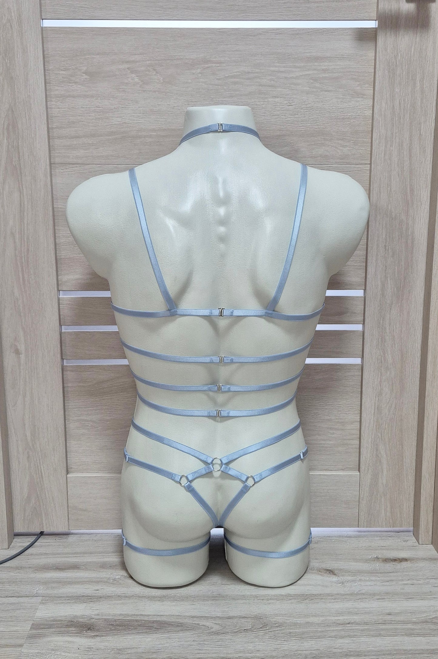 Scylla III men - light blue fullbody harness
