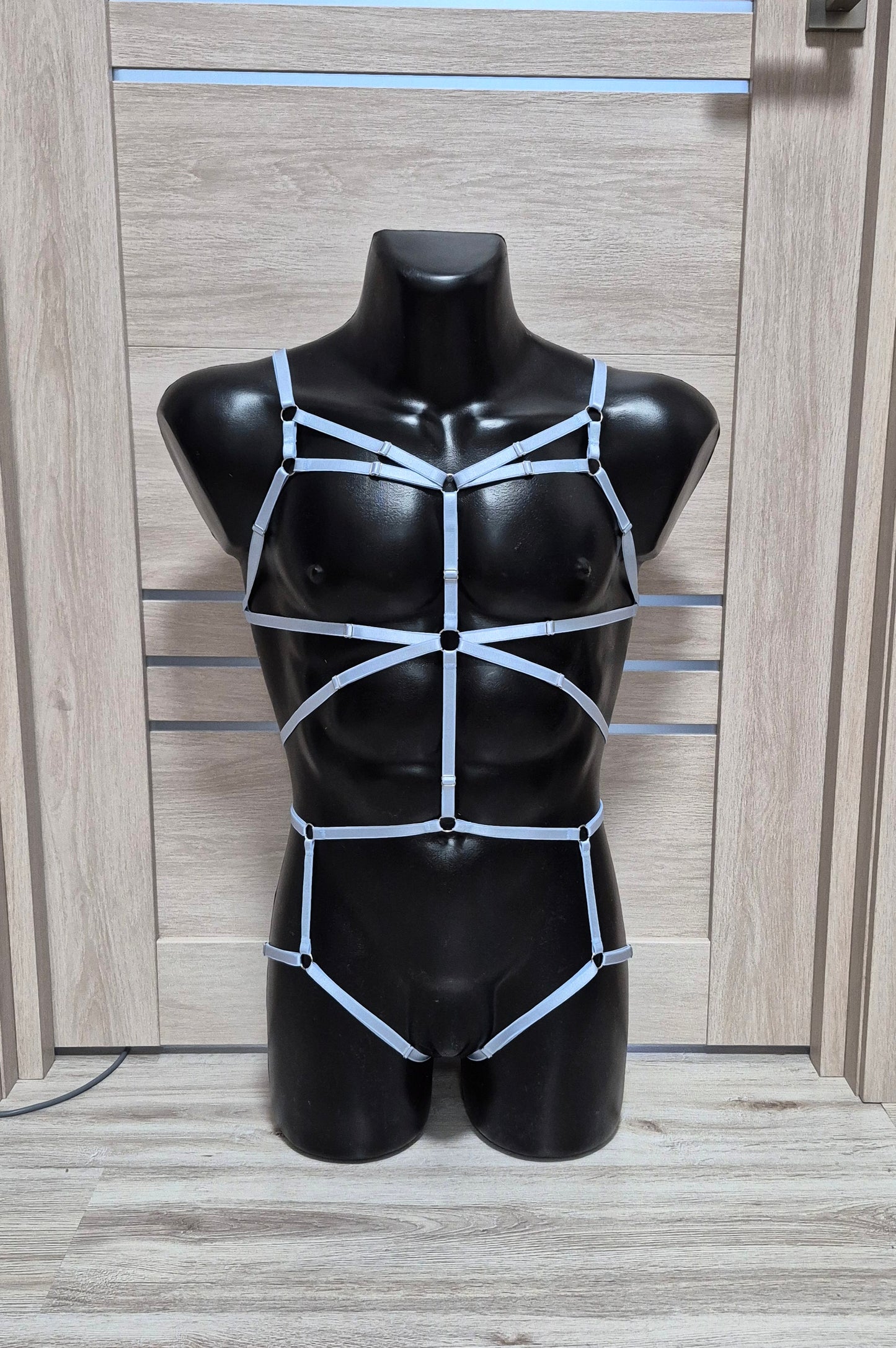Aurora men - light blue fullbody harness